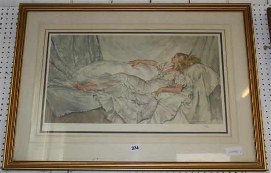 William Russell Flint, Ltd edition lithograph, no 183/500